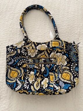 Vera Bradley “Ellie Blue” Tote Shoulder Bag Elephant Design